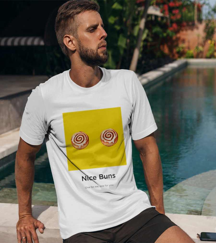 Nice Buns One For Me One For You Cinnamon Roll Pair T-Shirt