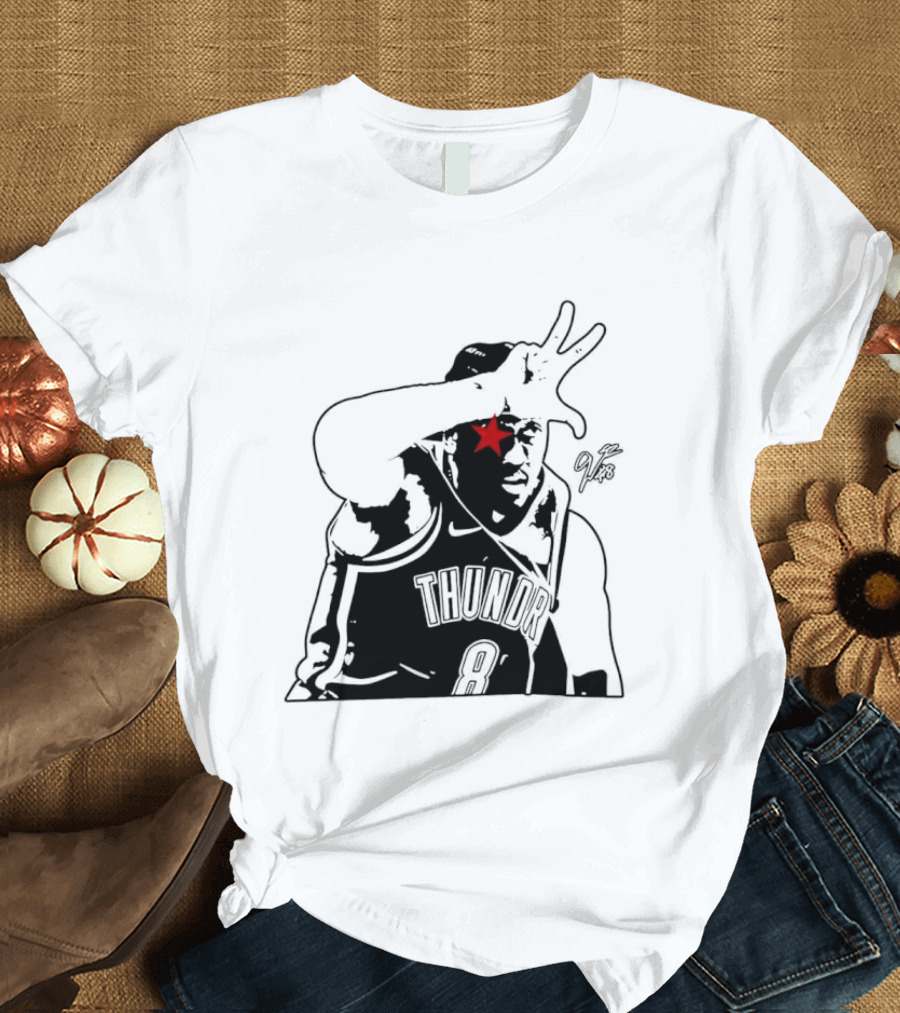 Jalen Williams JDub OKC Thunder NBA Three Point Celebration T-Shirt