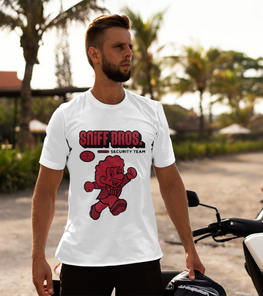 Sniff Bros Chicago Security Team Retro Style Character Official Quality Seal T-Shirt
