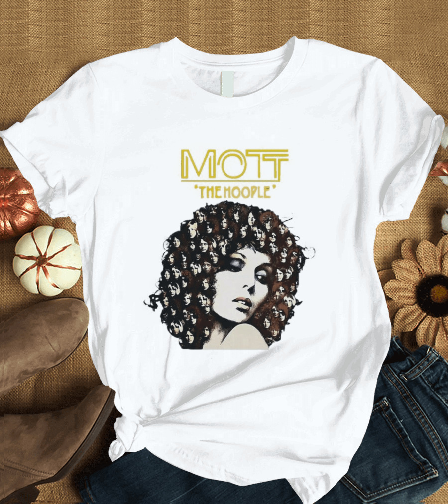 Mott The Hoople Iconic Hair Portrait With Faces T-Shirt