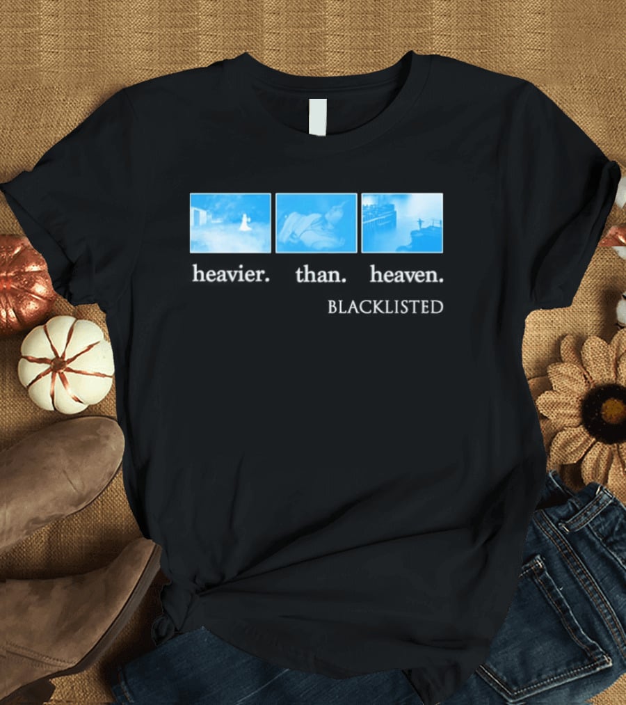 Heavier Than Heaven Blacklisted Nirvana Tribute Grunge Aesthetic T-Shirt