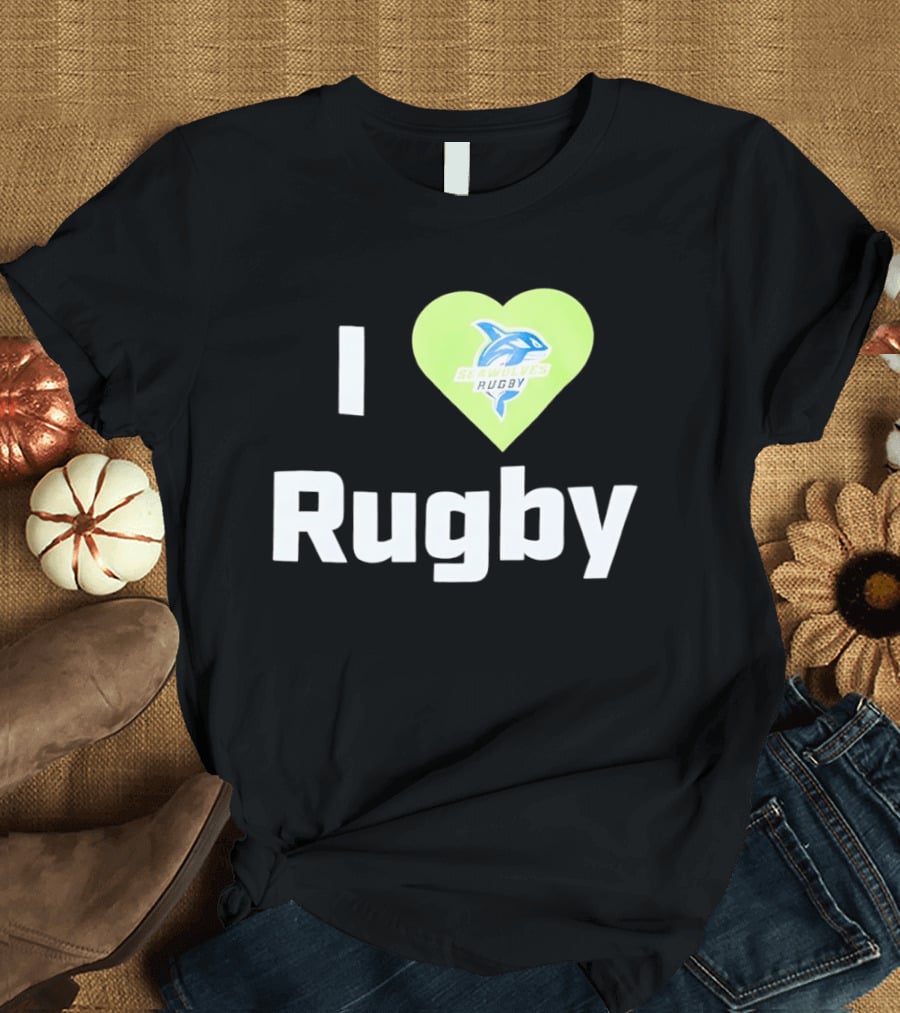 I Love Rugby Seattle Seawolves Heart T-Shirt