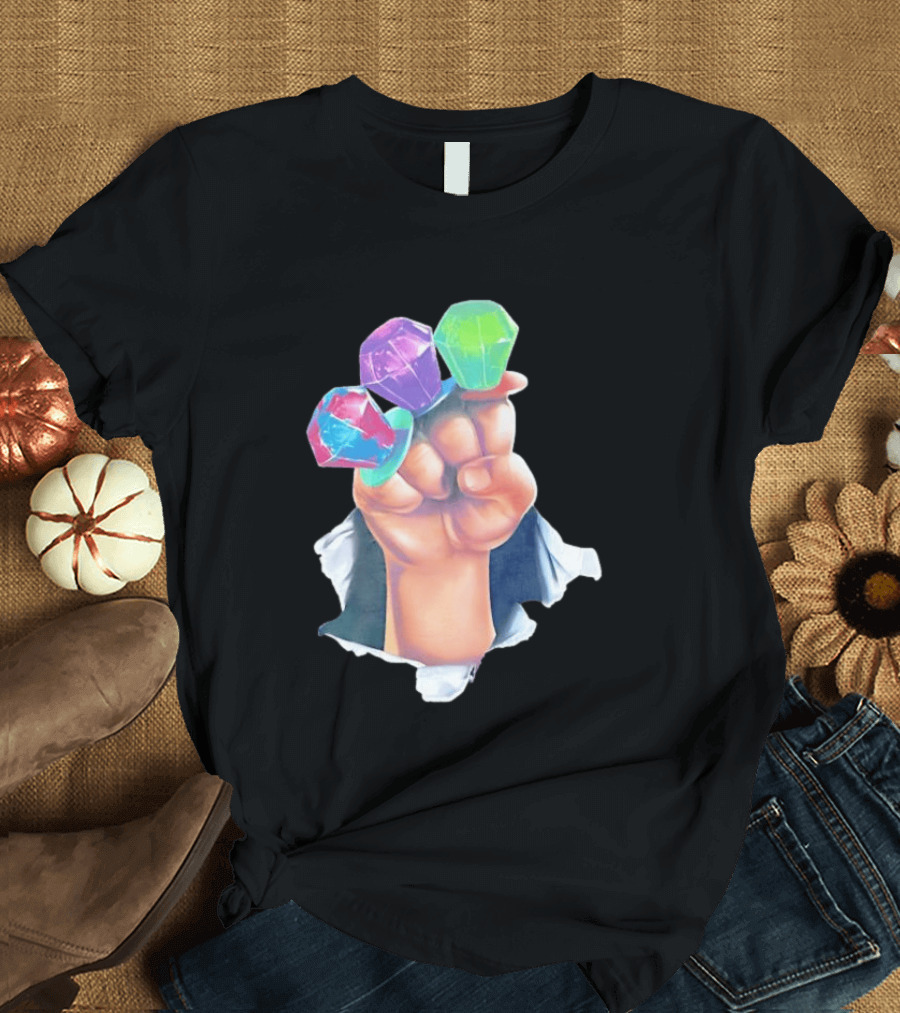Ring Pop Candy Gemstone Fist Colorful Fun Accessory For Kids And Adults T-Shirt