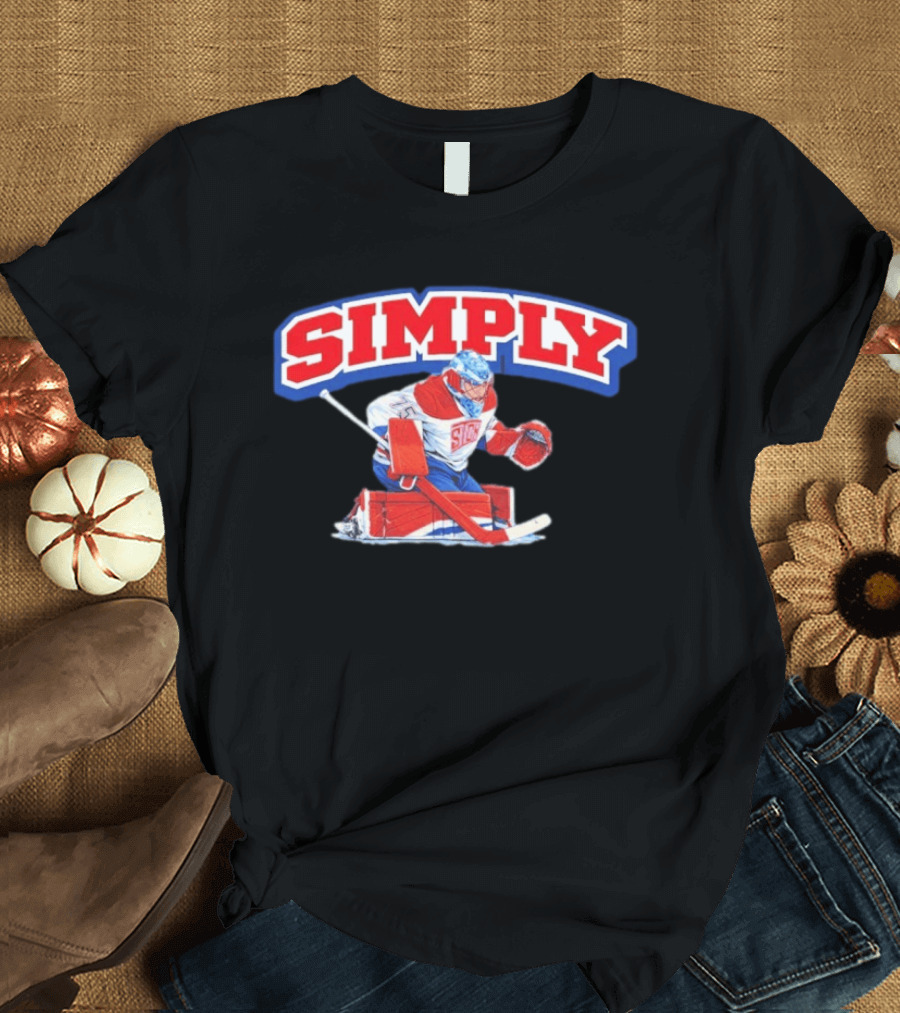 Simply The Best Hockey Goalie Red White Blue T-Shirt