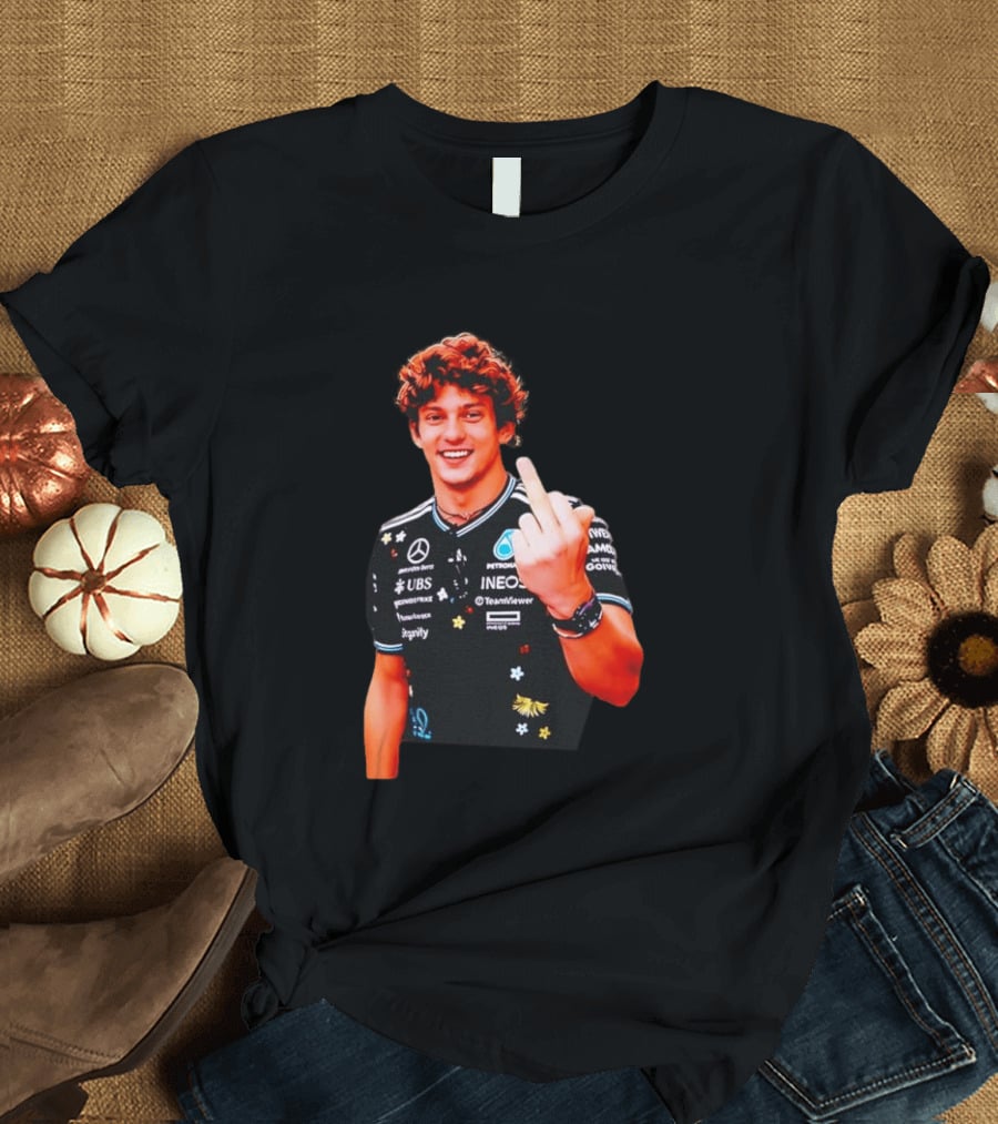 Kimi Antonelli F1 Racer Gesture Ineos Mercedes Team Viewer Racing T-Shirt