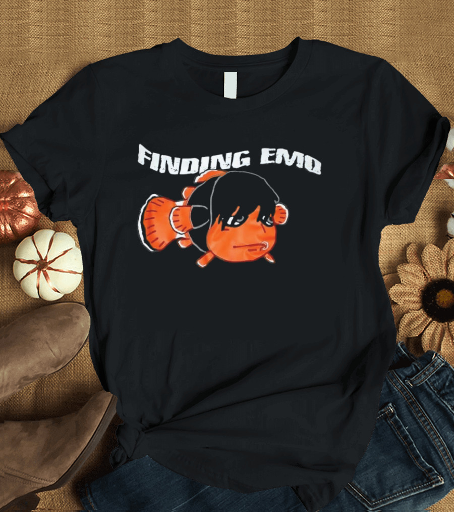 Finding Emo Clownfish Emo Hairstyle Playful Twist T-Shirt