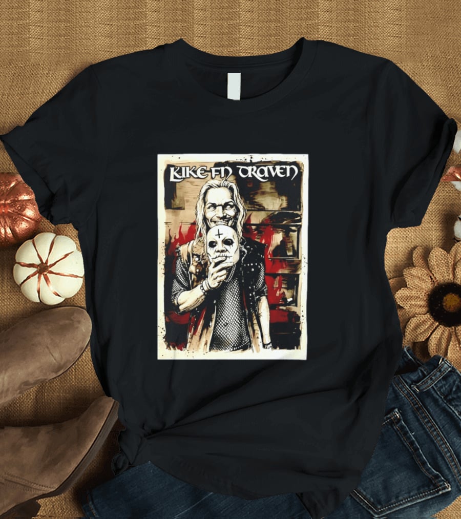 Luke F'N Draven Illustrated Skull Mask T-Shirt