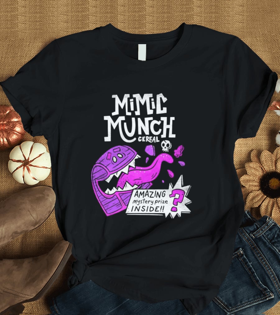 Mimic Munch Cereal Amazing Mystery Prize Inside Dungeons And Dragons T-Shirt