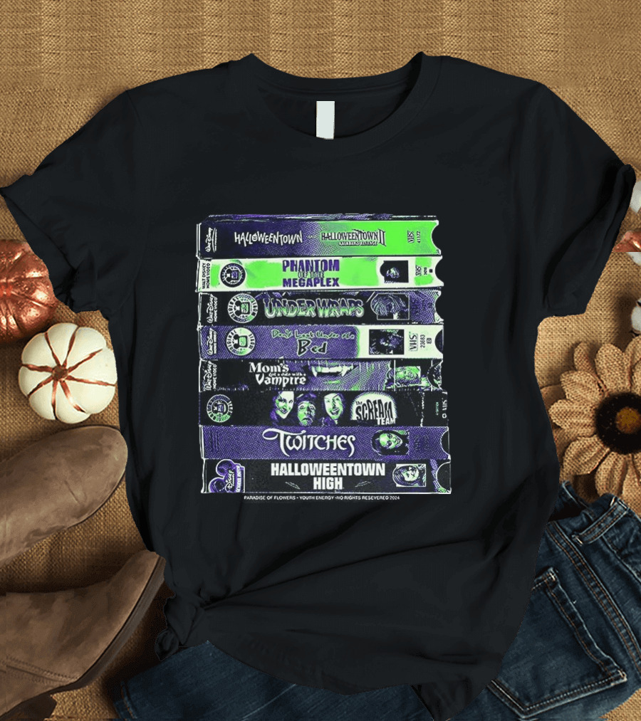 Halloweentown Movie Collection VHS Tapes Disney Channel Halloween Classics T-Shirt
