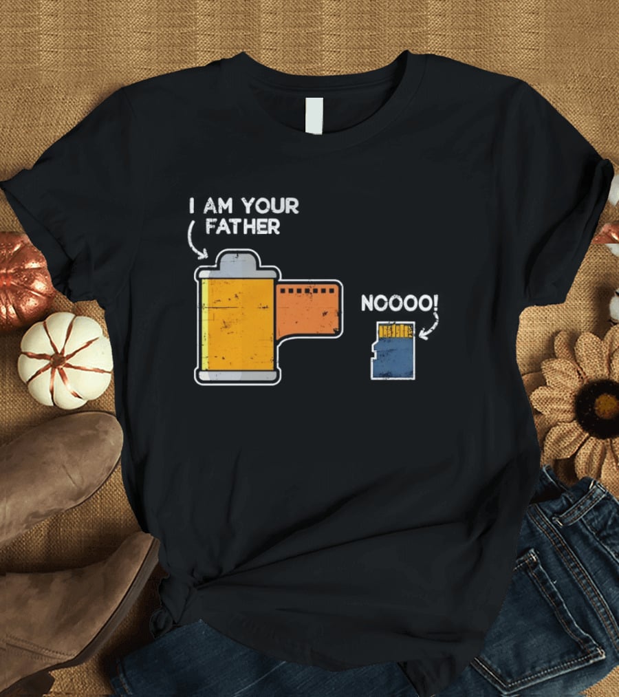 I Am Your Father Film Roll MicroSD Noooo Star Wars T-Shirt