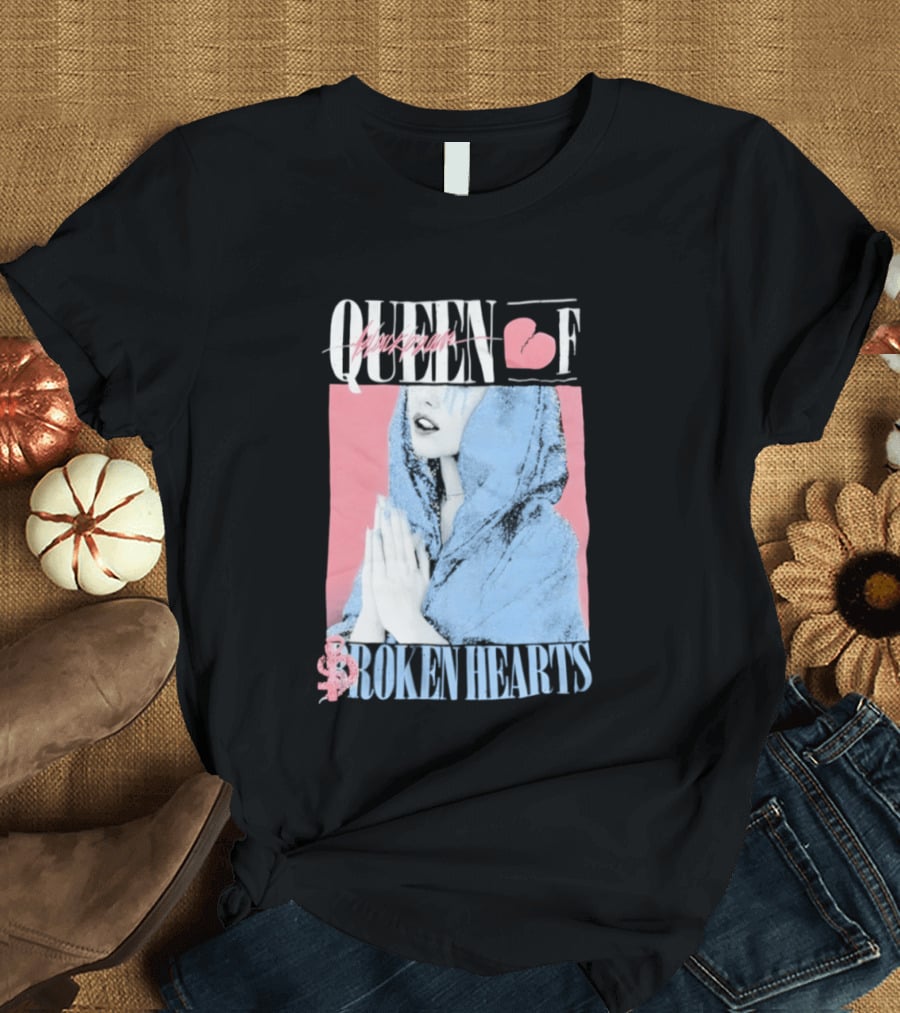 Blackbear Queen Of Broken Hearts Prayer Design With Pink And Blue Aesthetic T-Shirt