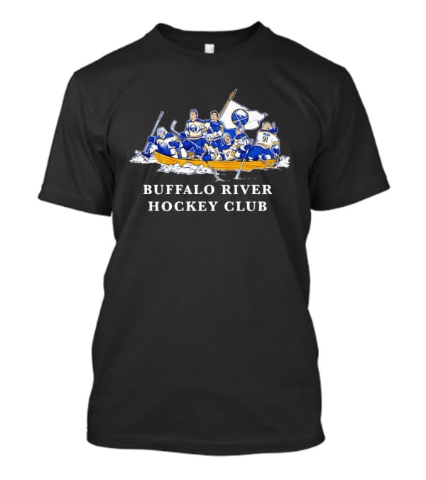 Buffalo River Hockey Club Sabres Team Players In Boat T-Shirt
