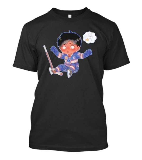 Hollander Chibi Hockey Player Banana Peel Mishap T-Shirt