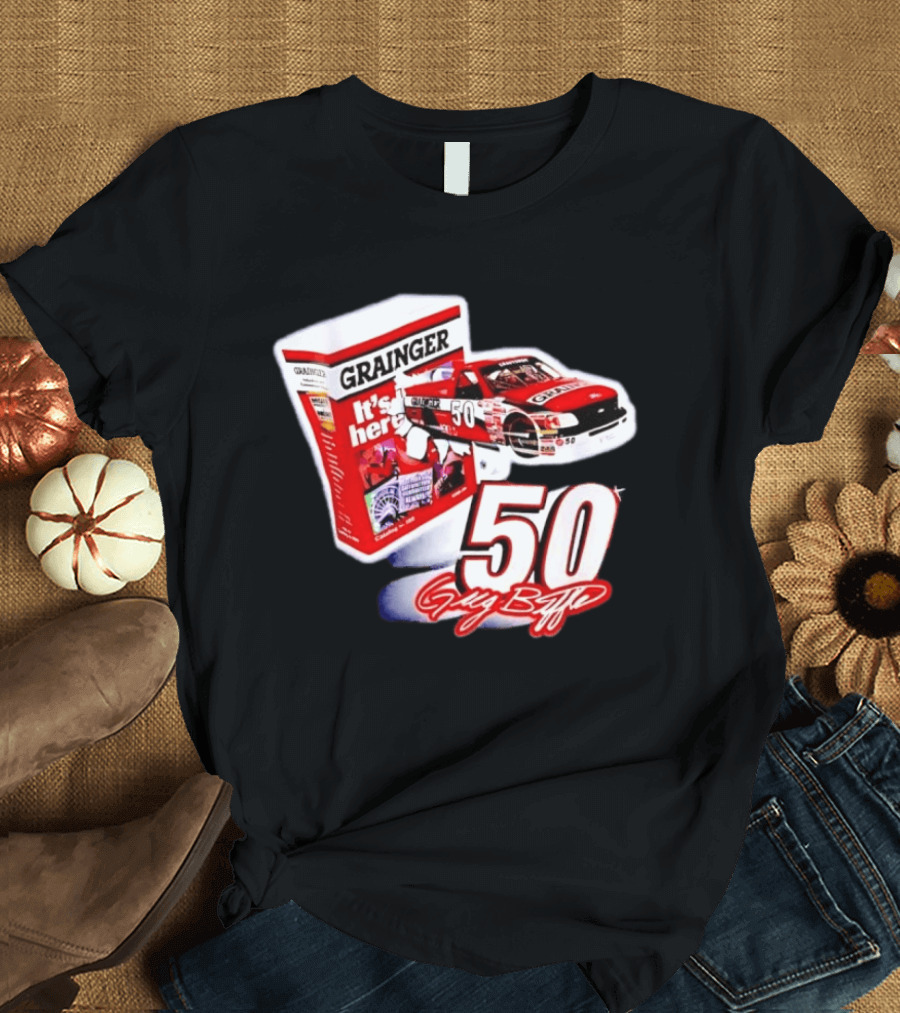 Grainger NASCAR 50 Greg Biffle Racing Car It's Here T-Shirt