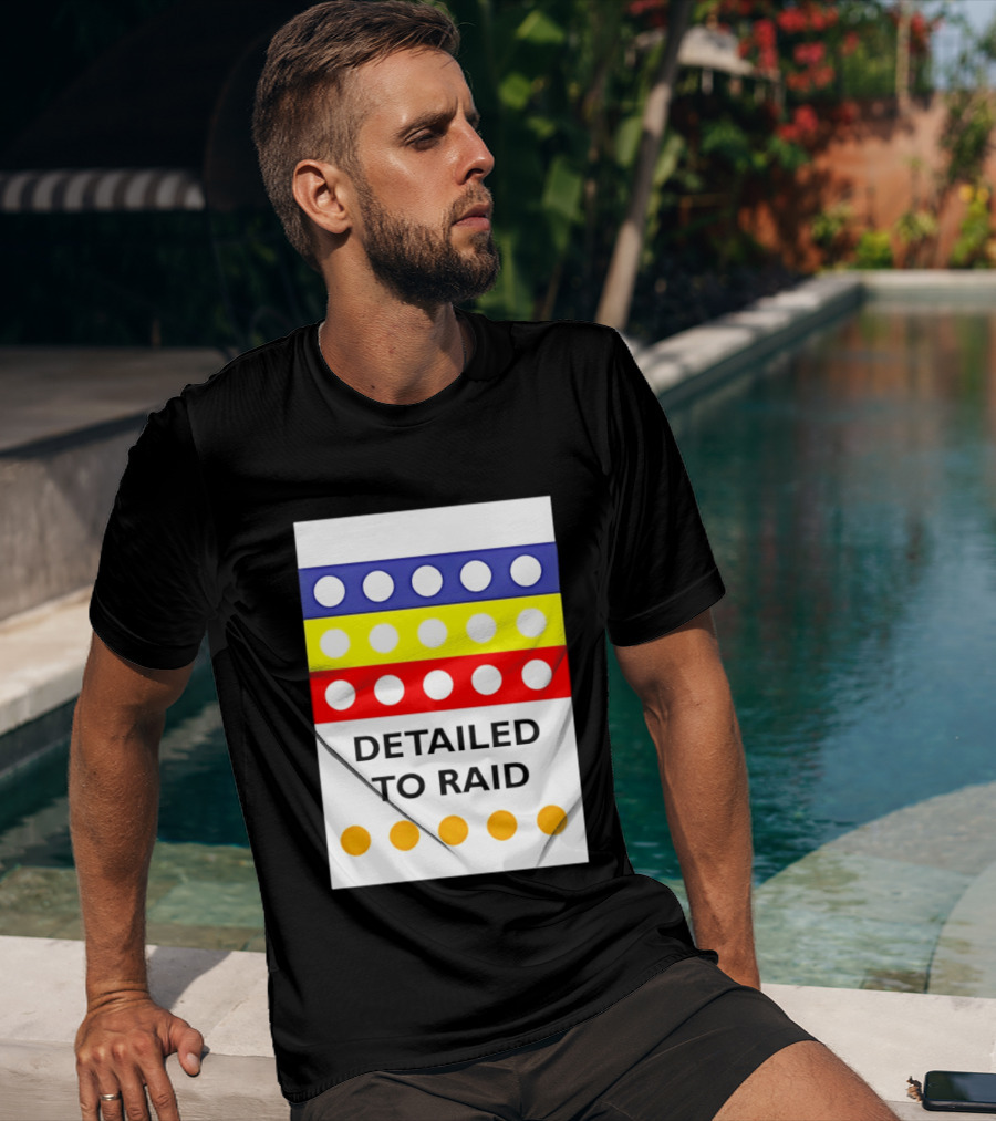 Detailed To Raid Colorful Circle Stripes T-Shirt