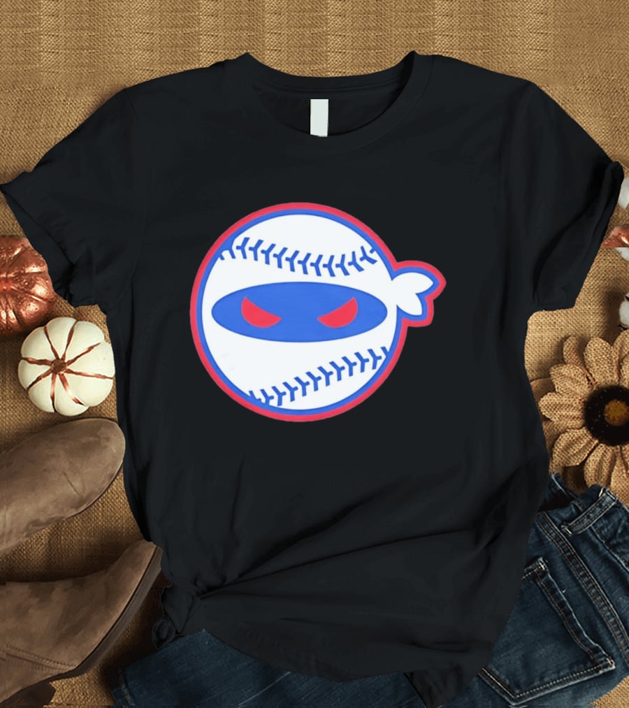 Pitching Ninja Baseball Eyes Atlanta T-Shirt