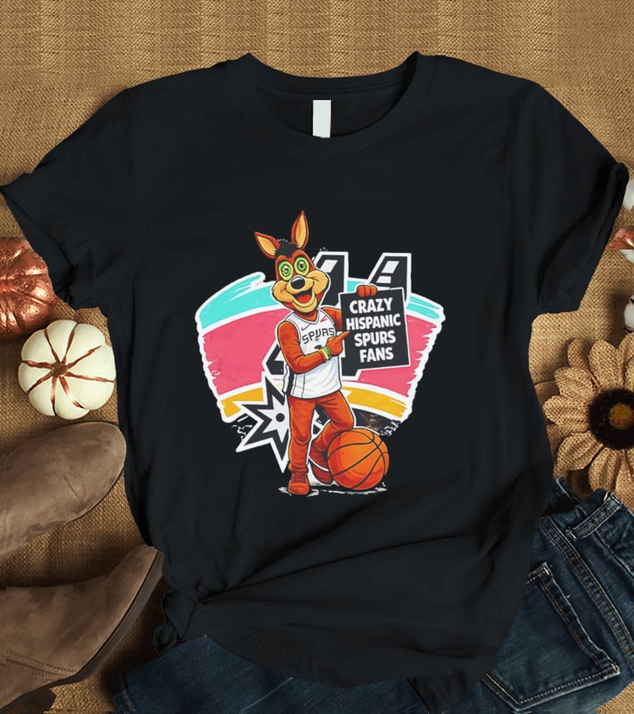 Crazy Hispanic Spurs Fans San Antonio Basketball Spurs T-Shirt