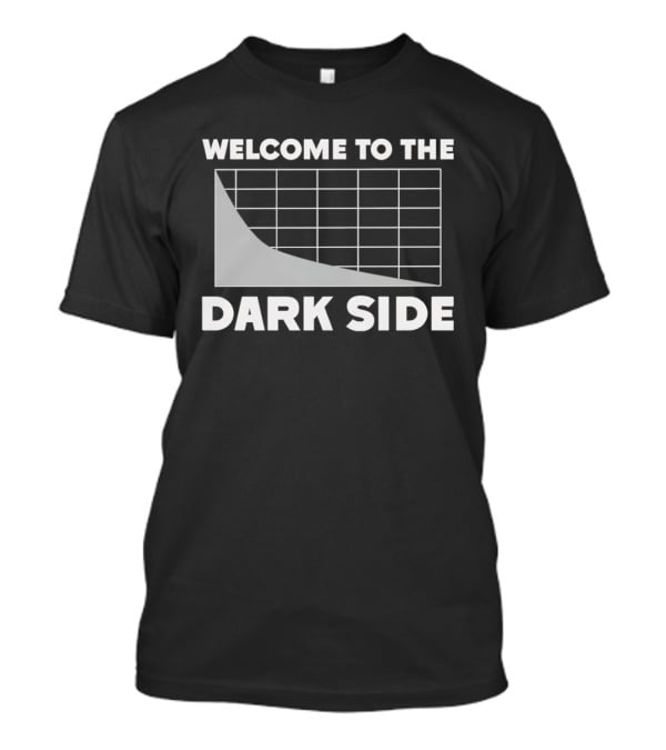 Welcome To The Dark Side Logarithmic Function Graph Star Wars Pun T-Shirt