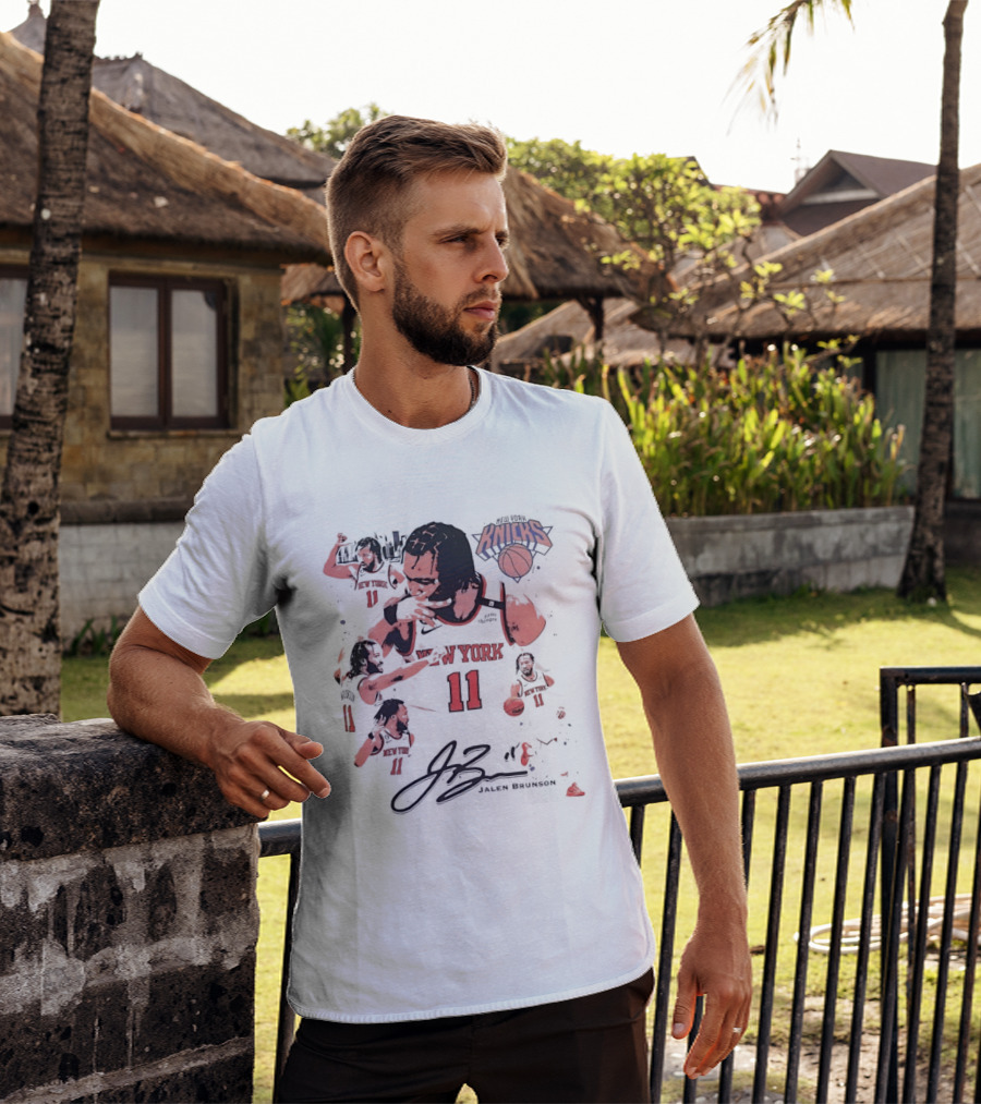 Jalen Brunson New York Knicks 11 NBA Basketball Signature Knicks T-Shirt