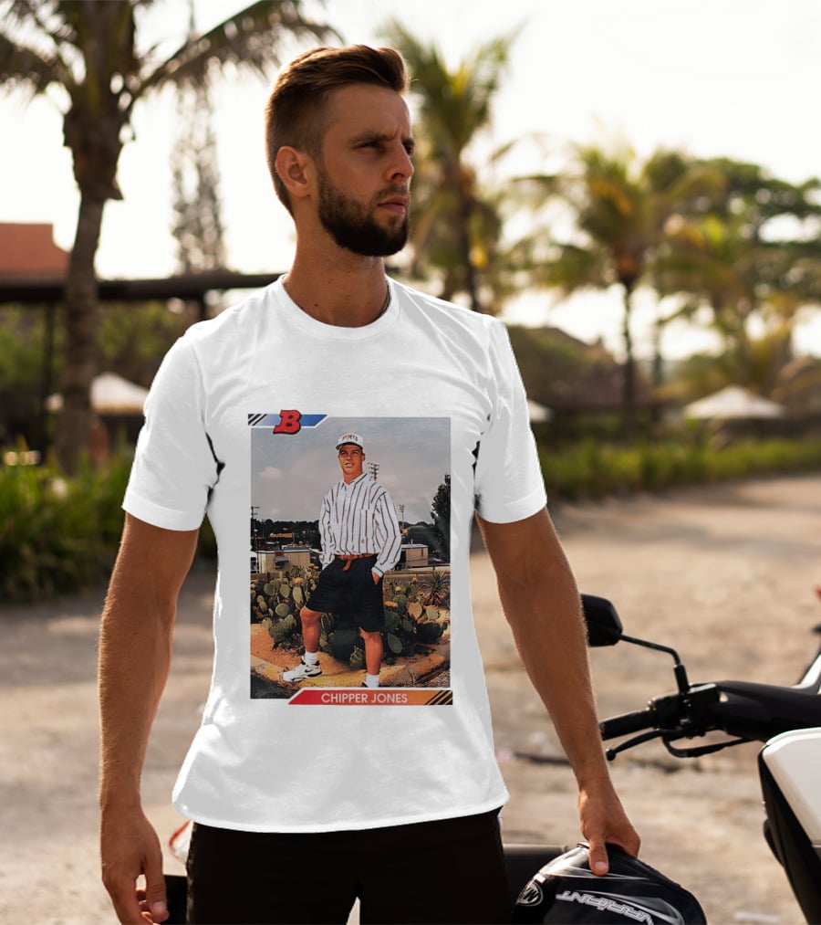 Chipper Jones Rookie Card Braves Baseball Legend T-Shirt