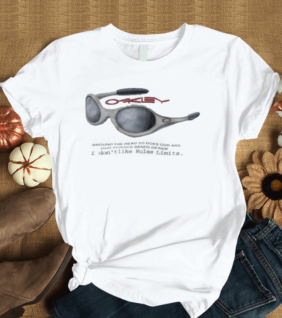Oakley Sunglasses Bends Optics Science No Rules Limits T-Shirt