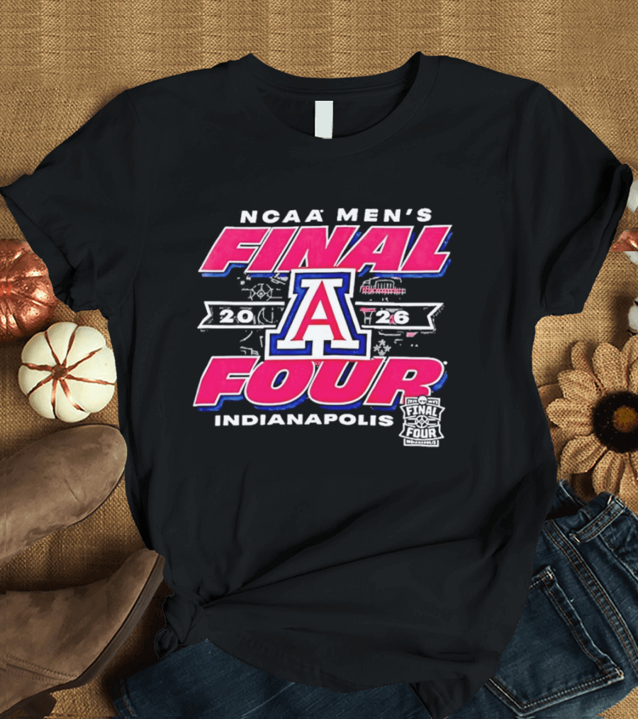 NCAA Men's Final Four Arizona Wildcats Indianapolis 2026 T-Shirt