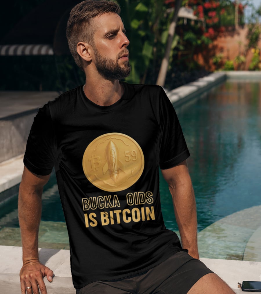 Buckazoids Bitcoin Rocket Coin B 59 T-Shirt
