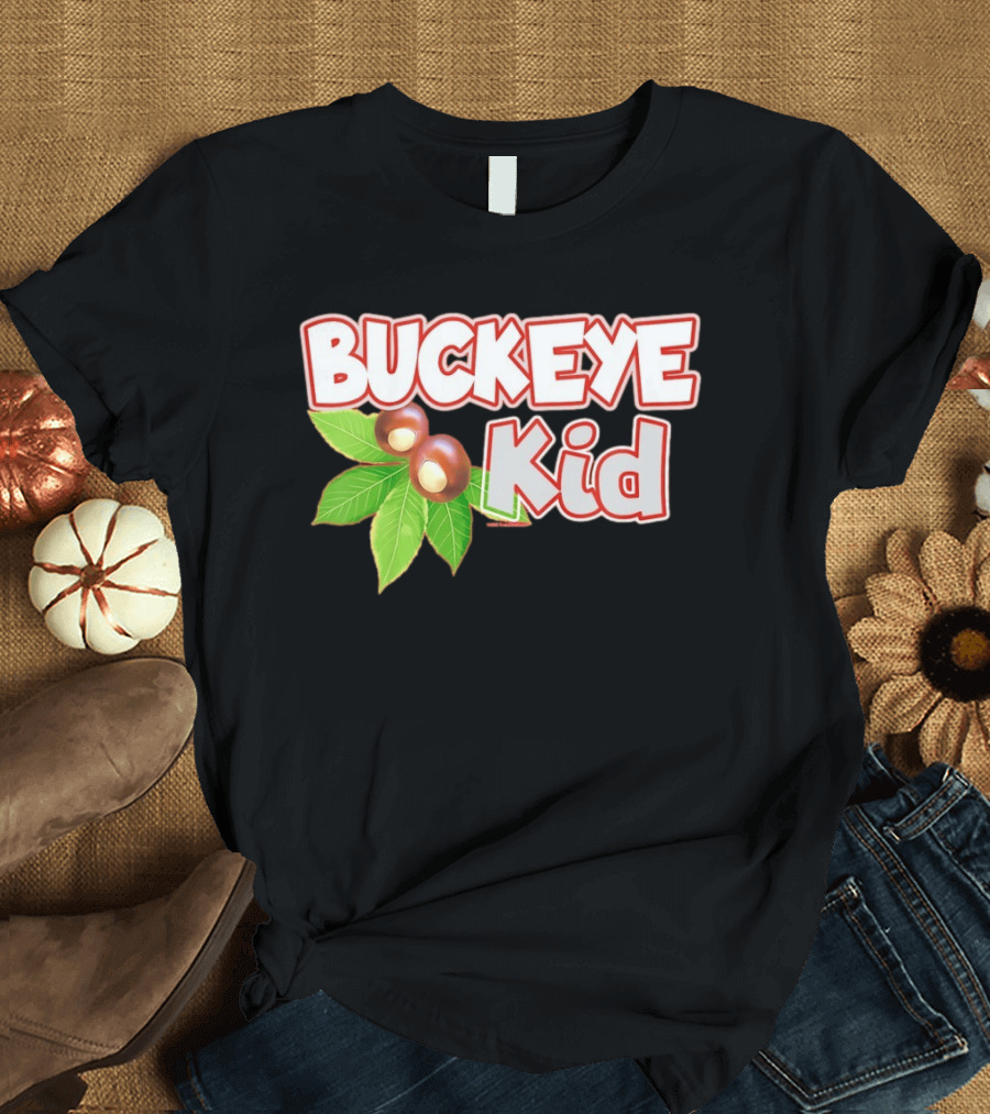 Buckeye Kid Ohio Tree Nut Leaf Home T-Shirt
