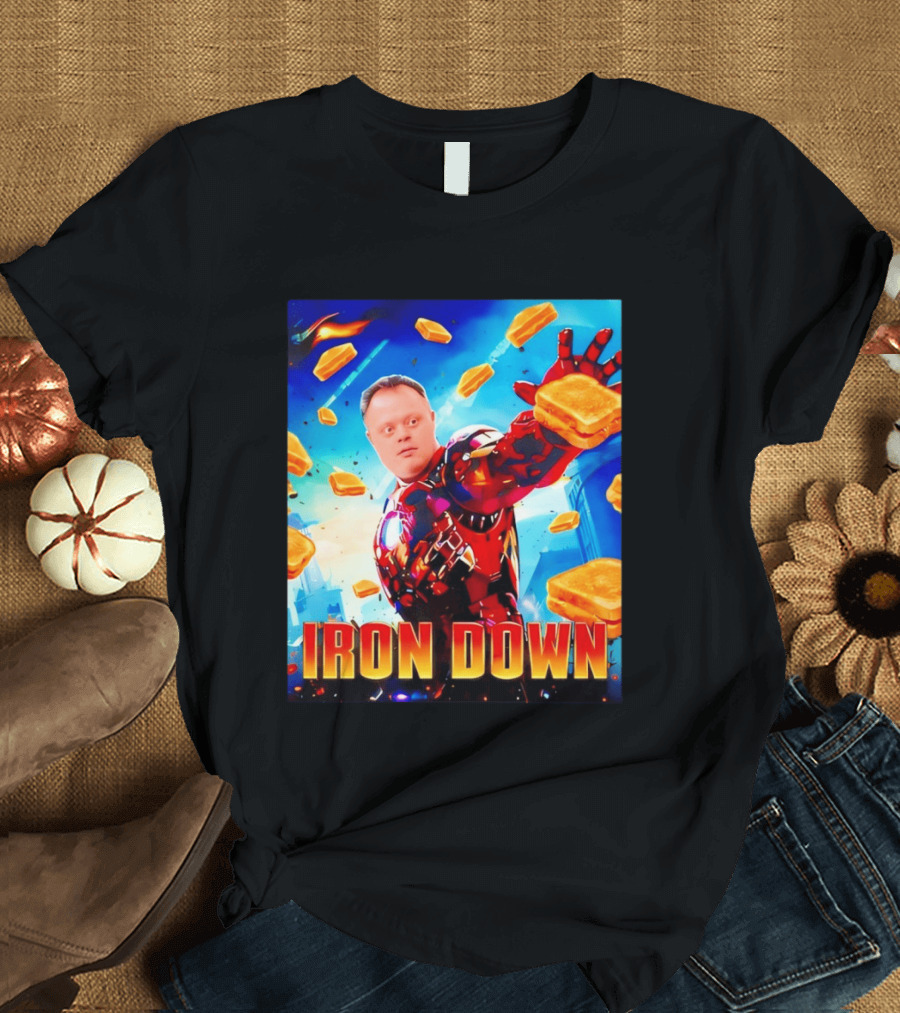 Iron Down Meme Toasted Hero Explosion T-Shirt