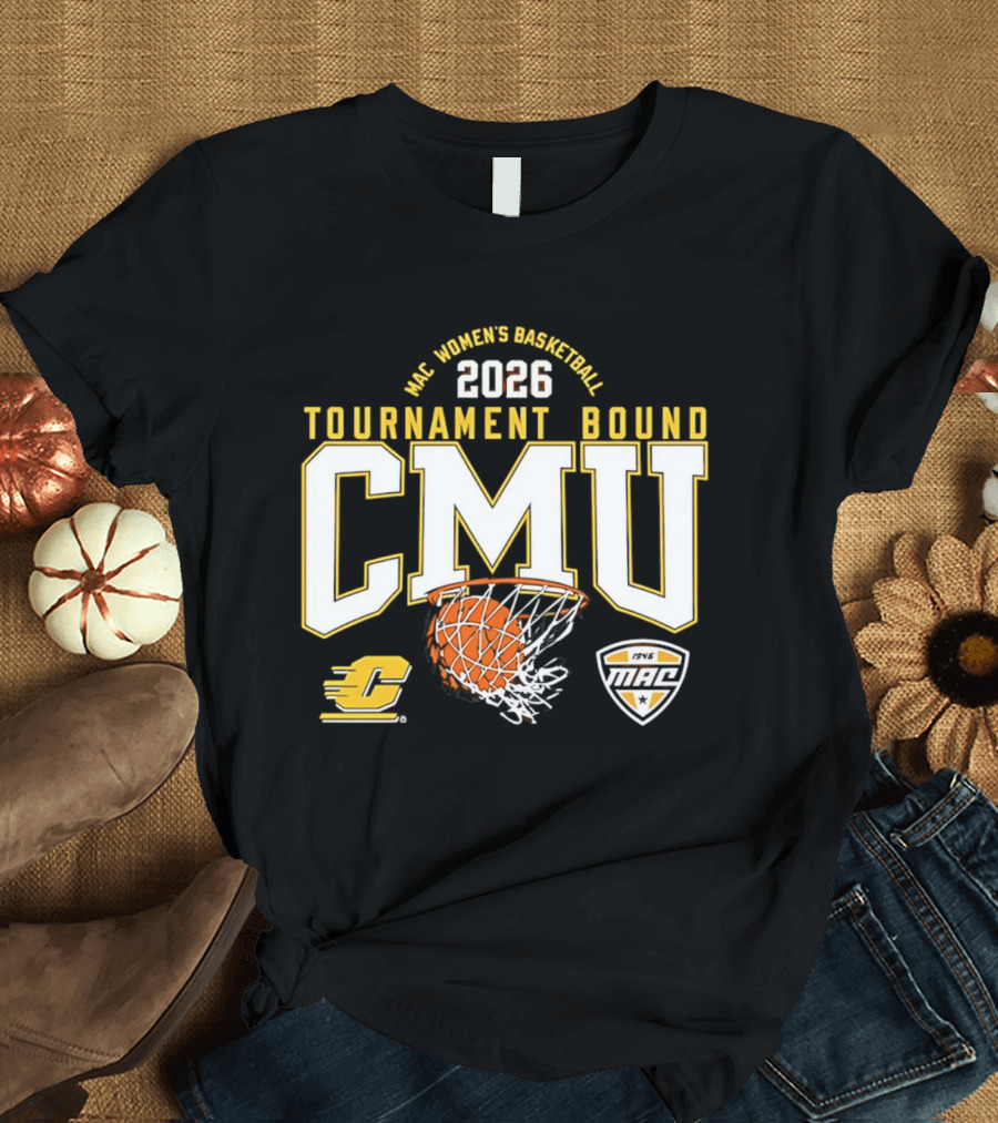 MAC Women's Basketball 2026 Tournament Bound CMU T-Shirt