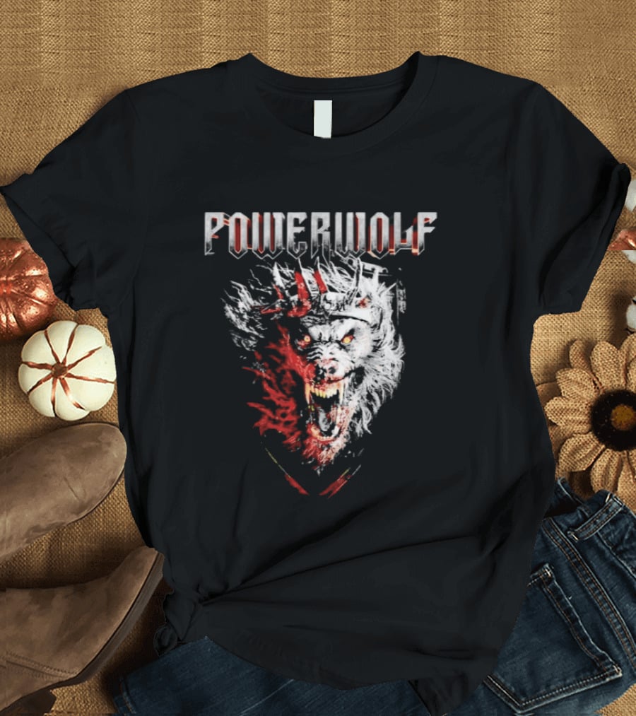 Powerwolf Wolf In Blood Splatter Special T-Shirt