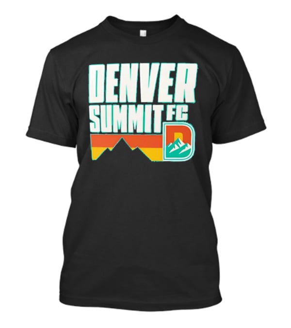 Denver Summit FC Mountains D Emblem Olive Wordmark T-Shirt