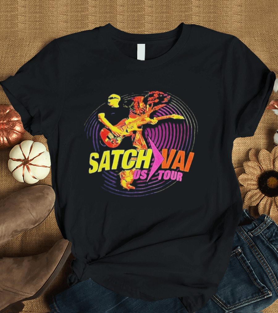 Satch Vai US Tour Electric Guitarist Spiral T-Shirt