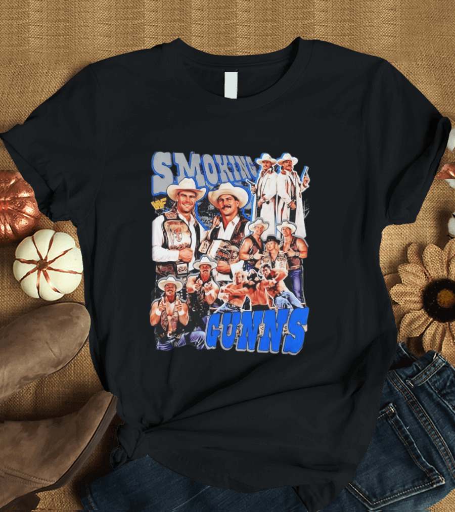 Smoking Guns Bart Gunn And Billy Gunn WWF Cowboys Champions T-Shirt