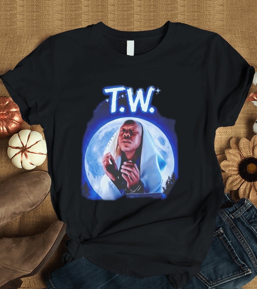 T.W. Moonlight Prayer Imagery Celestial T-Shirt