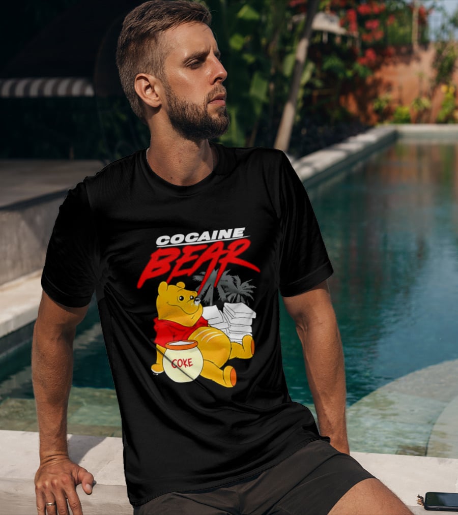 Winnie The Pooh Cocaine Bear Coke Honey Pot T-Shirt