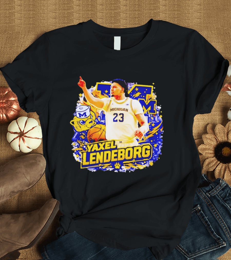 Yaxel Lendeborg Michigan Wolverines Basketball Player 23 Fans Collection T-Shirt