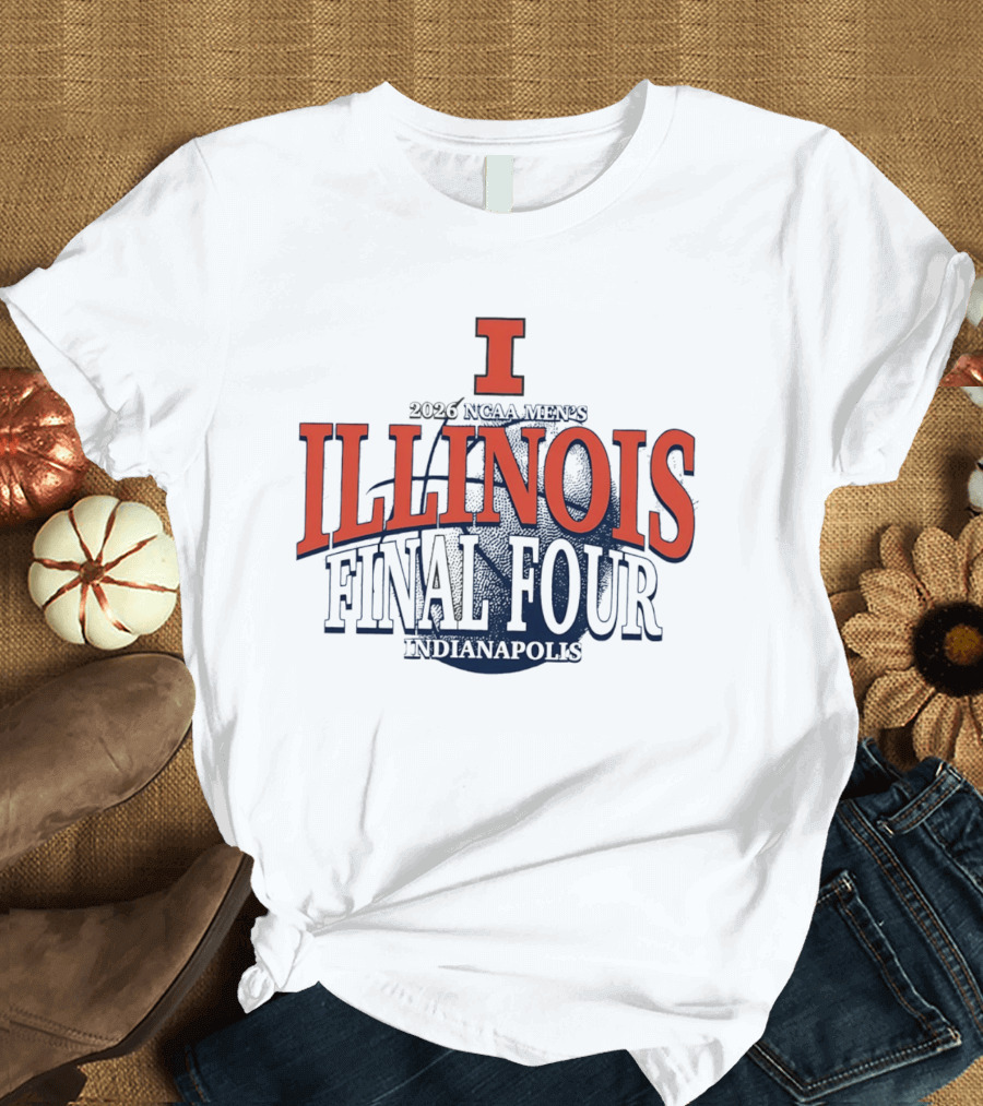 Illinois Basketball 2026 NCAA Men's Final Four Indianapolis T-Shirt