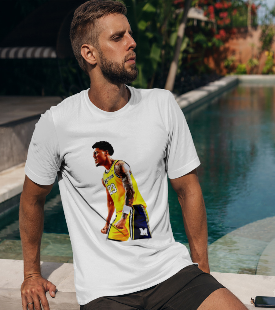Yaxel Lendeborg Flex Motion Elite Energy Michigan Basketball 23 Jersey T-Shirt