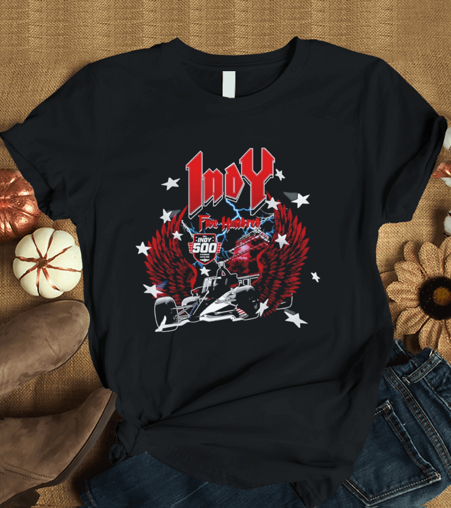 Indy 500 Car Five Hundred Racing 2026 Victory Wings T-Shirt