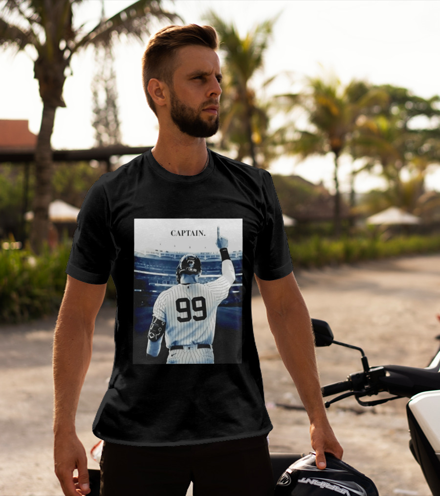Aaron Judge 99 New York Yankees Captain Pointing Celebration T-Shirt