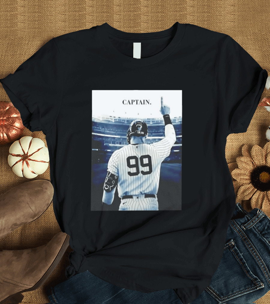 Aaron Judge 99 New York Yankees Captain Pointing Celebration T-Shirt