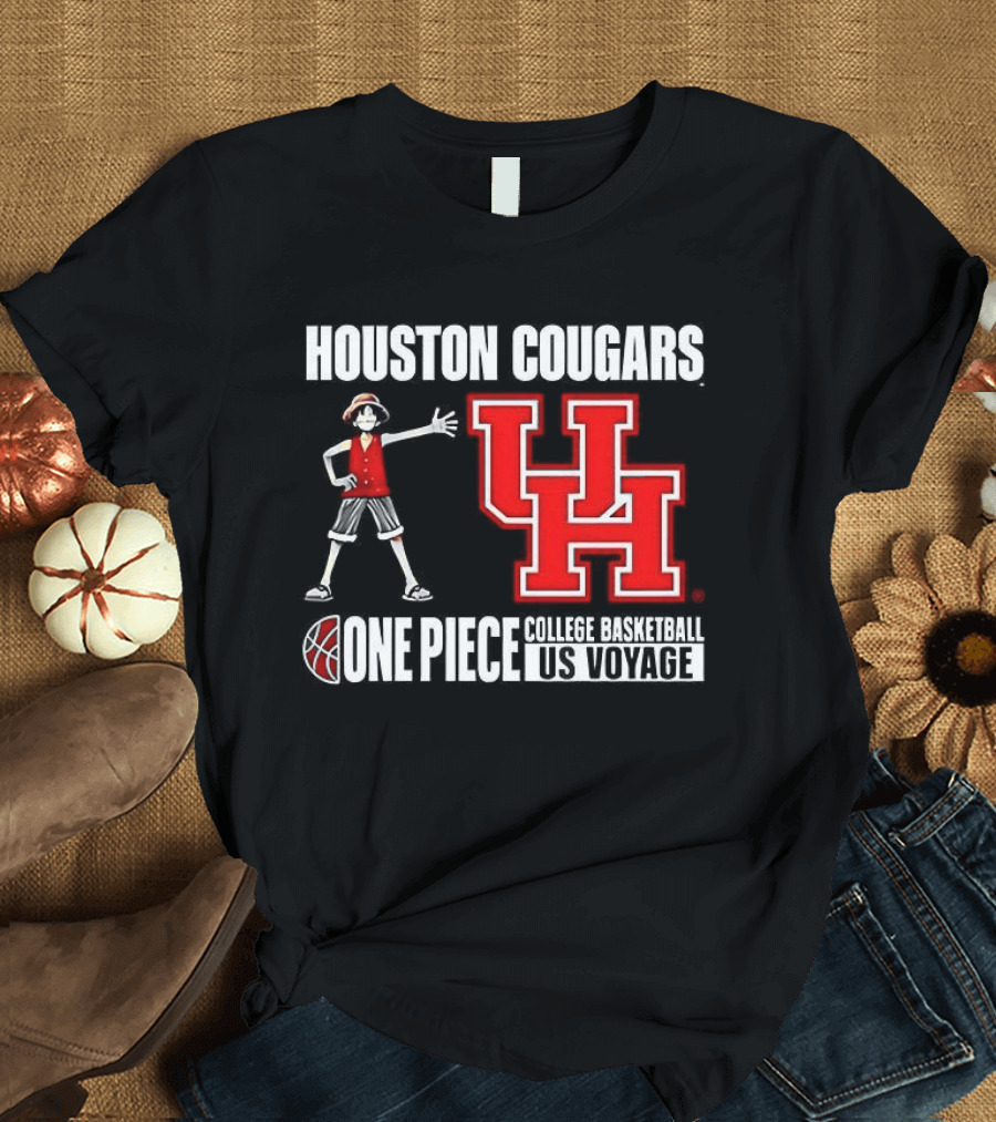 Houston Cougars UH One Piece College Basketball US Voyage T-Shirt