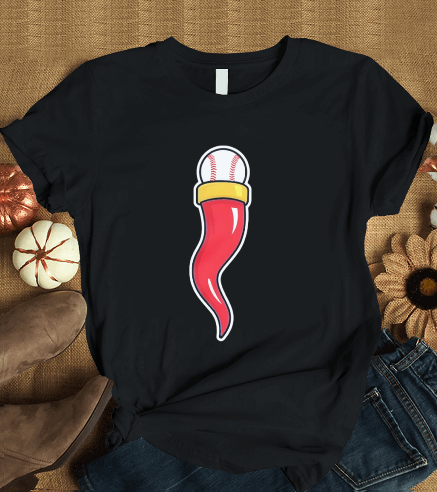 Cornicello Baseball Charm World T-Shirt