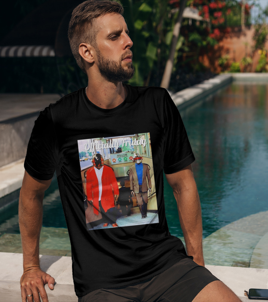 Daft Punk Officially Friday Tokyo Subway Entrance T-Shirt