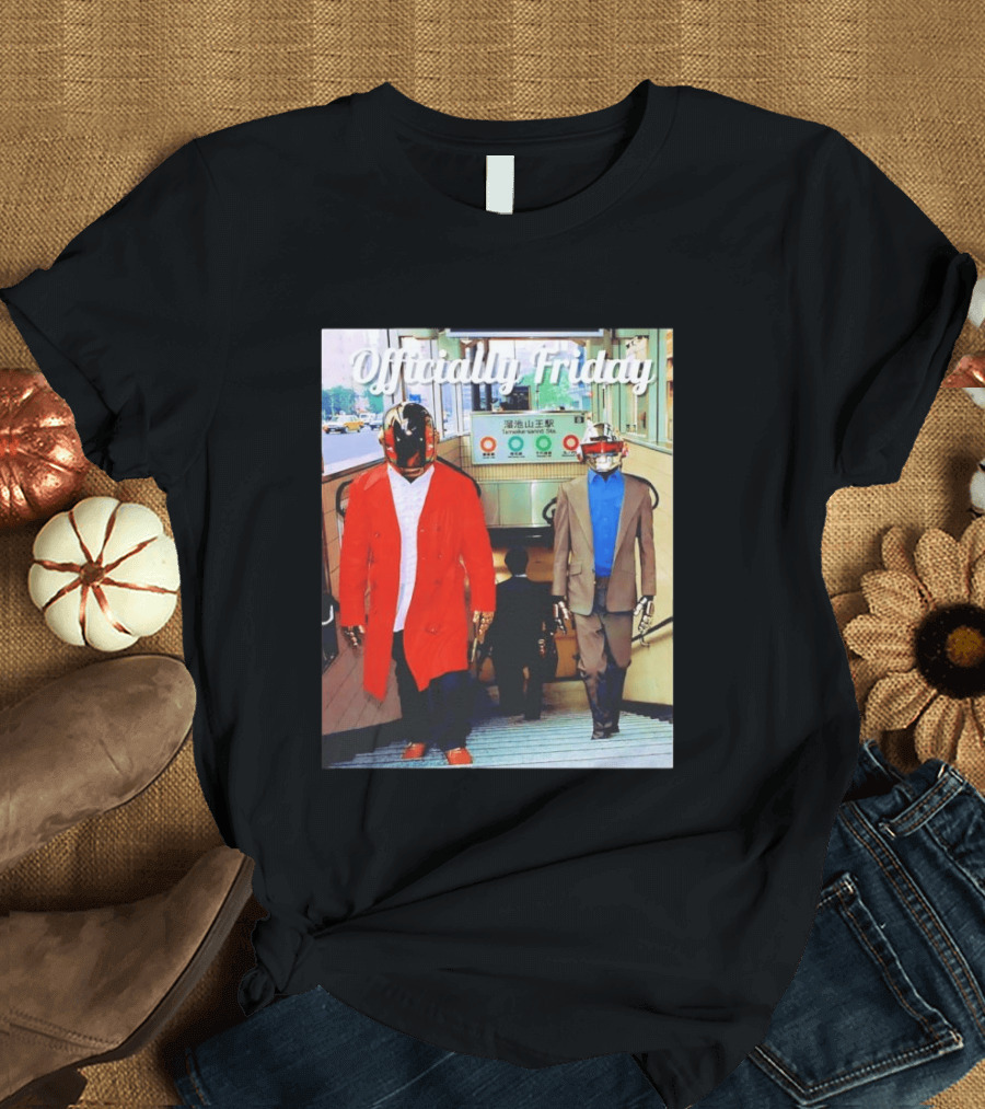 Daft Punk Officially Friday Tokyo Subway Entrance T-Shirt