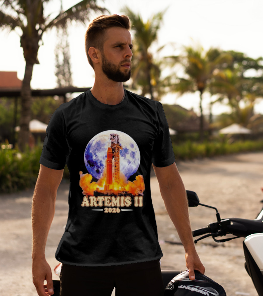 Artemis II Rocket Launch 2026 Moon Exploration T-Shirt