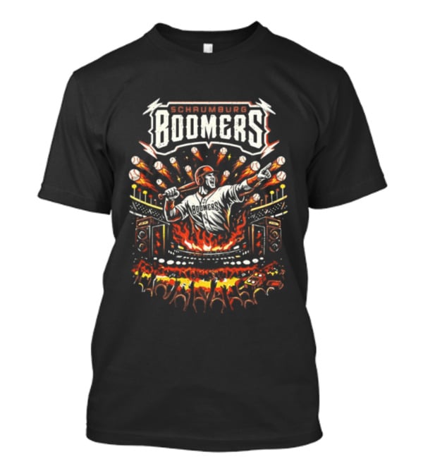 Boomers Baseball Rock Tour 2026 Stadium Concert Explosion T-Shirt