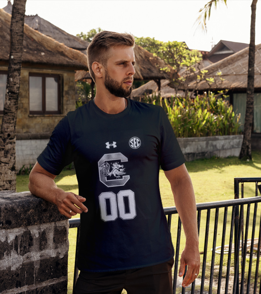 South Carolina Gamecocks Women's Basketball 2026 Uniform Black Custom Under Armour SEC T-Shirt