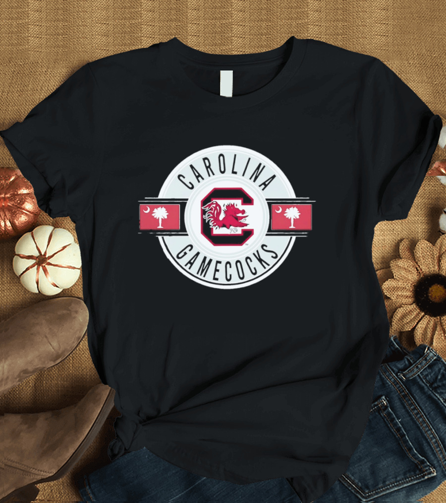 Carolina Gamecocks C Emblem Palmetto Crescent T-Shirt